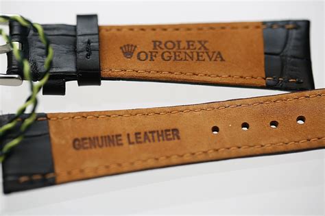 rolex uhrenarmband leder|leather straps for Rolex.